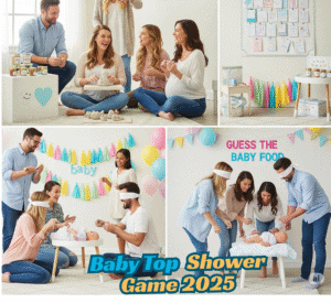 Colorful baby shower theme with baby bottles, confetti, and Indian mithai on a festive table.